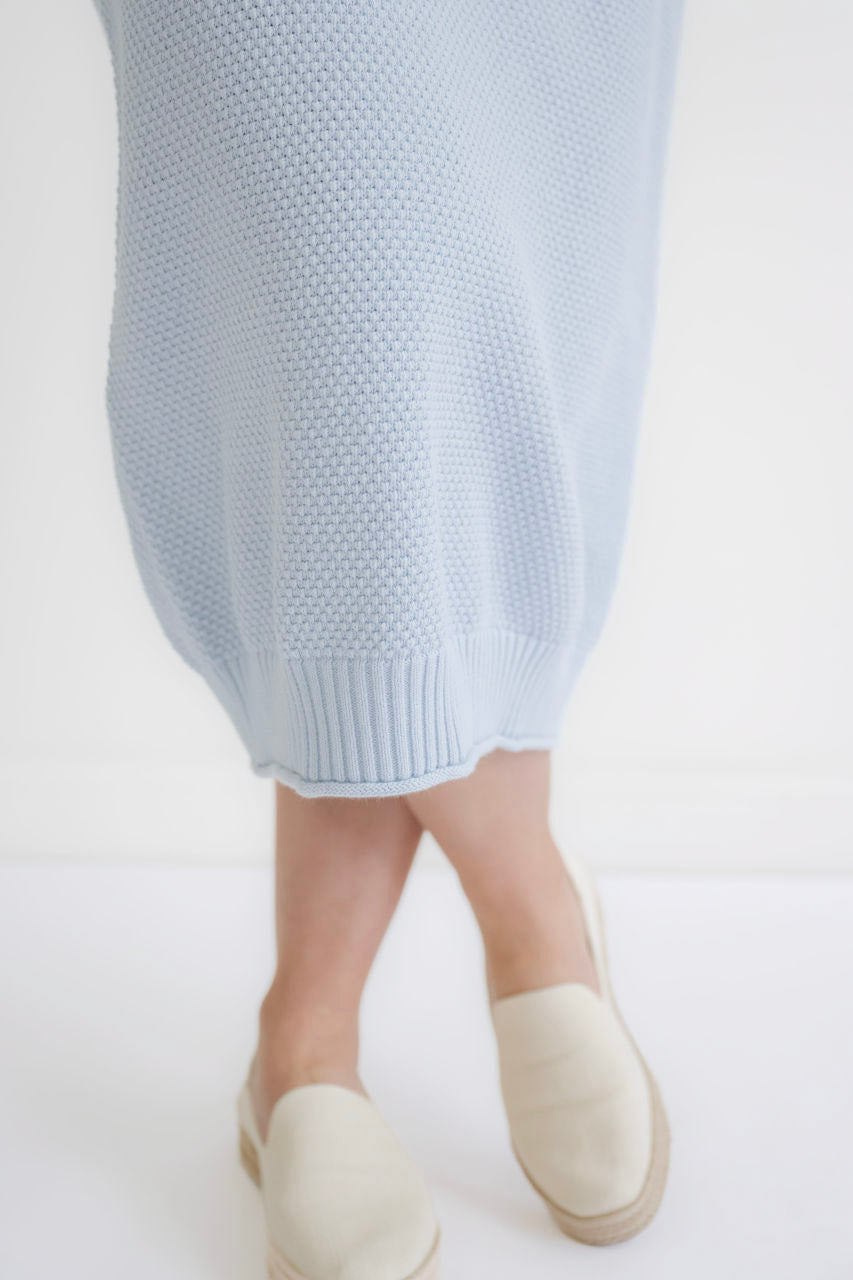 Elliott Waffle Knit Sweater Skirt in Sky- FINAL SALE - Womens - Bottoms - Skirts