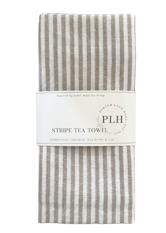 Striped Tea Towel Set - Home - Kitchen