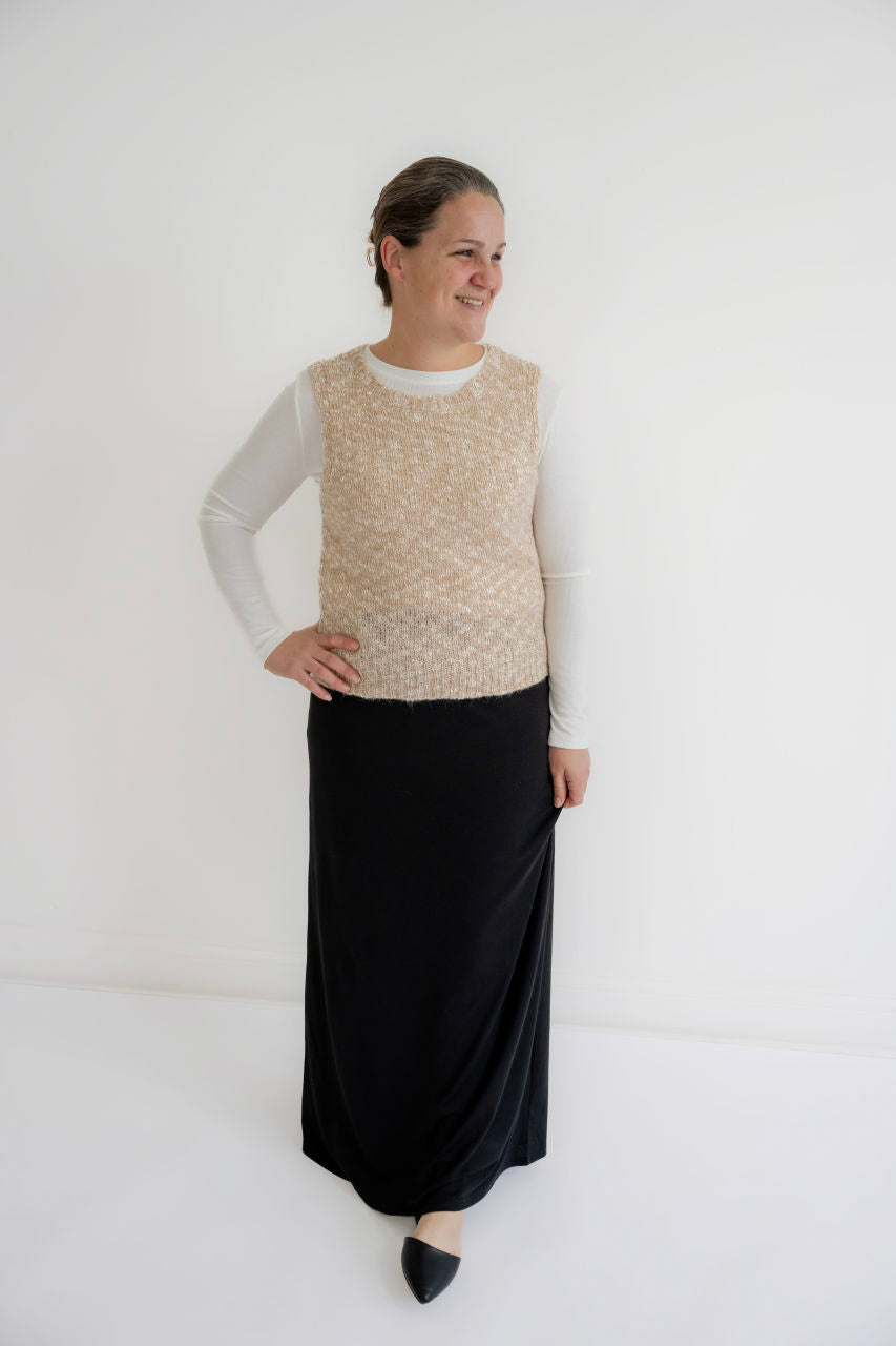 Neena Sweater Vest in Sand - FINAL SALE - Womens - Outerwear - Vests