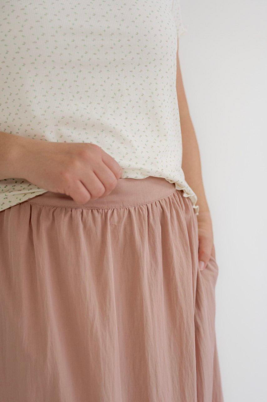 Maya Midi Skirt in Rose - Womens - Bottoms - Skirt