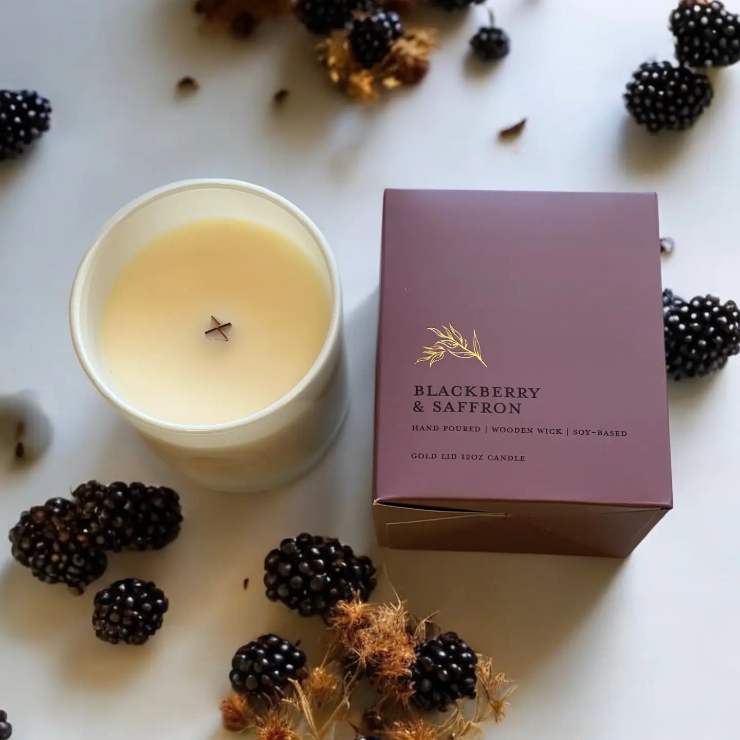 Blackberry & Saffron Candle - Home - Decor - Candles