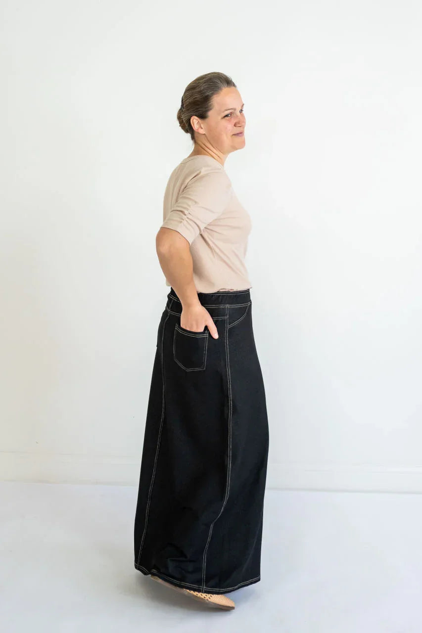 Caroline Knit Maxi Skirt in Black - Caroline Knit Maxi Skirt in Black - XS - Salt and Honey