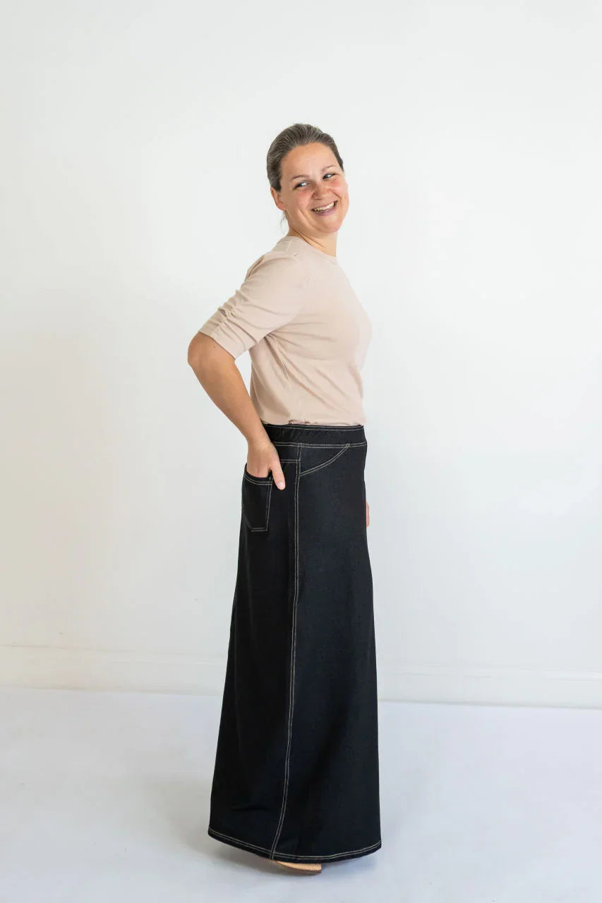 Caroline Knit Maxi Skirt in Black - Caroline Knit Maxi Skirt in Black - XS - Salt and Honey