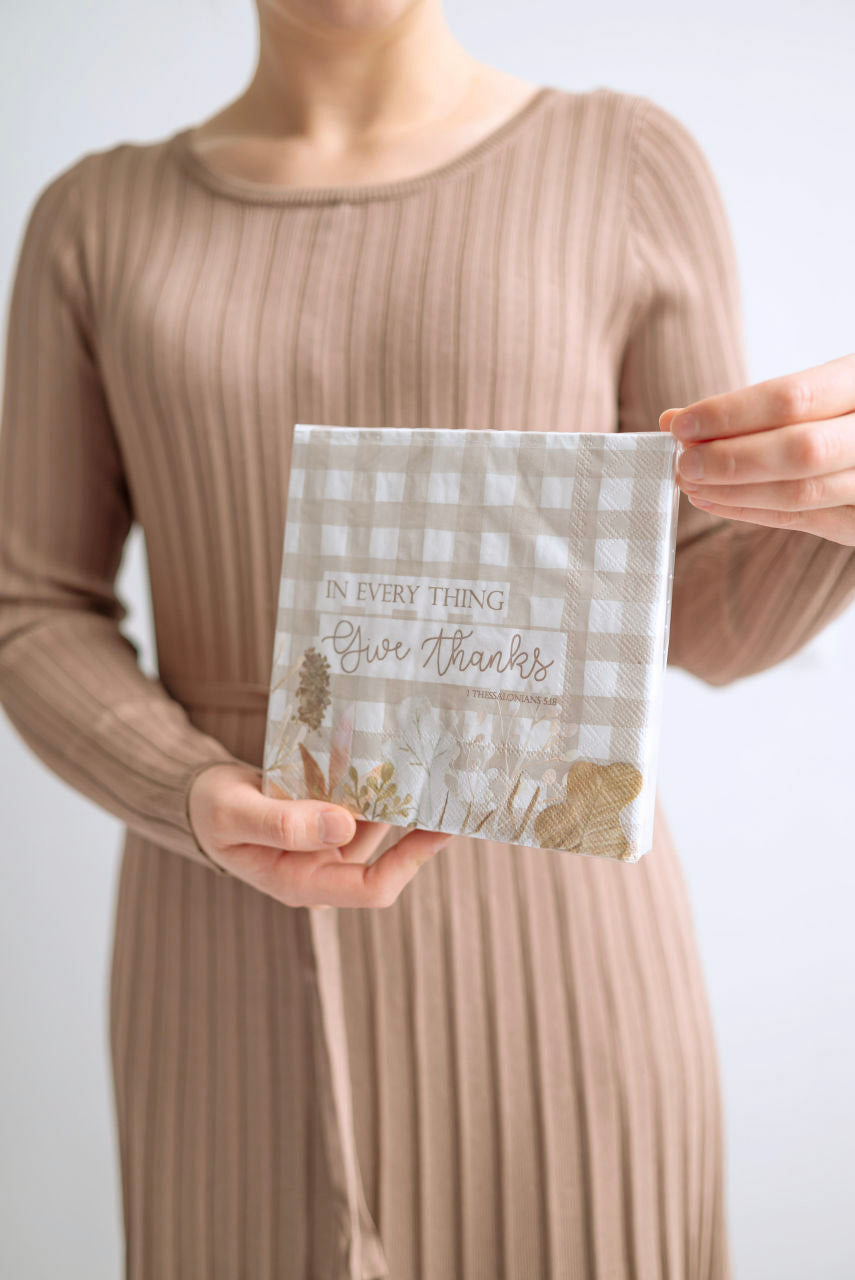 Give Thanks Paper Napkins - Home - Kitchen - Serving