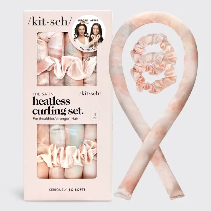 Satin Heatless Curling Set - Sunset Tie Dye - Personal