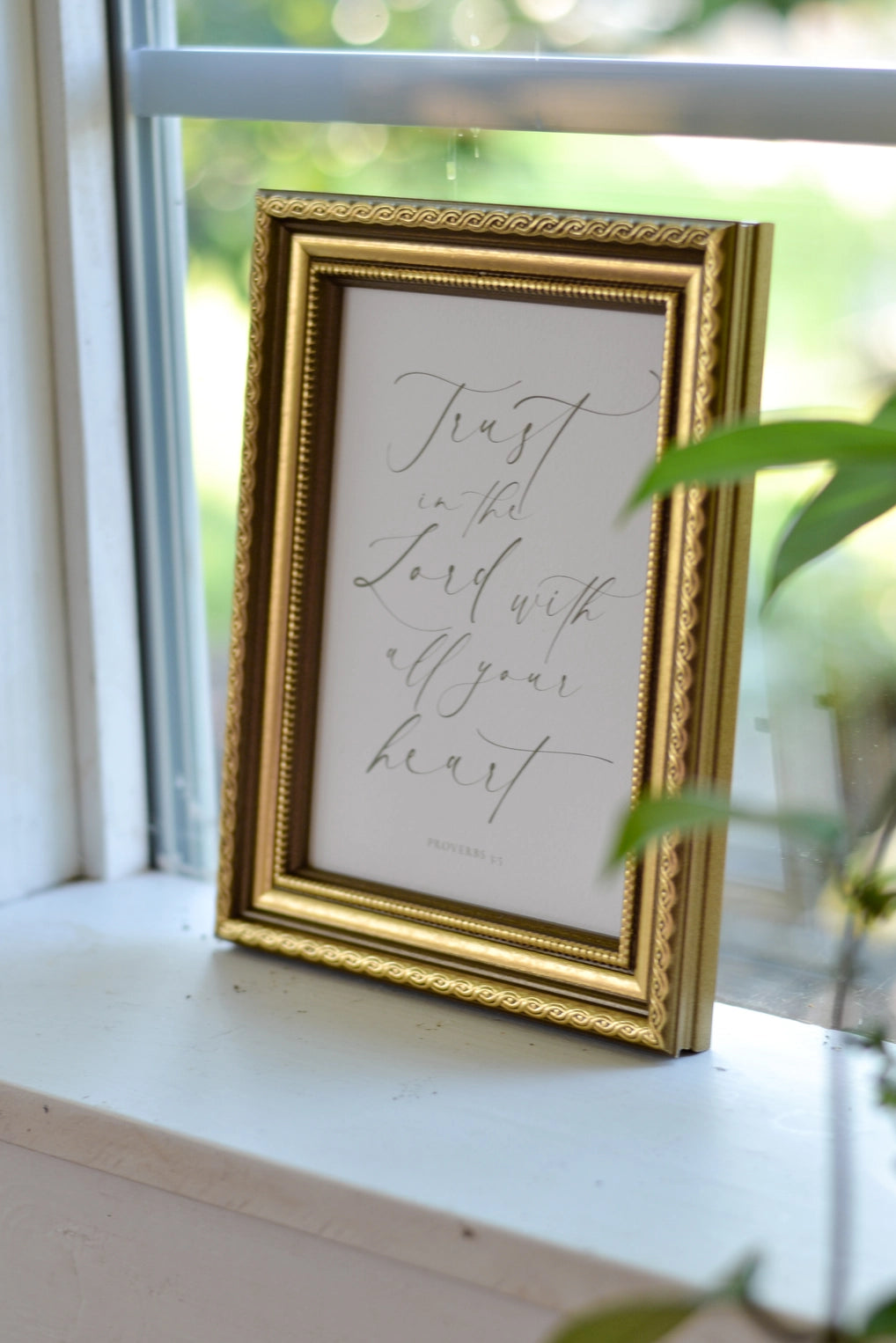 Trust in the Lord Scripture Artwork - Trust in the Lord Scripture Artwork - Default Title - Salt and Honey