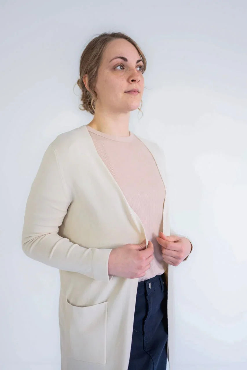 Cally Open Front Cardigan in Cream - Cally Open Front Cardigan in Cream - XS - Salt and Honey