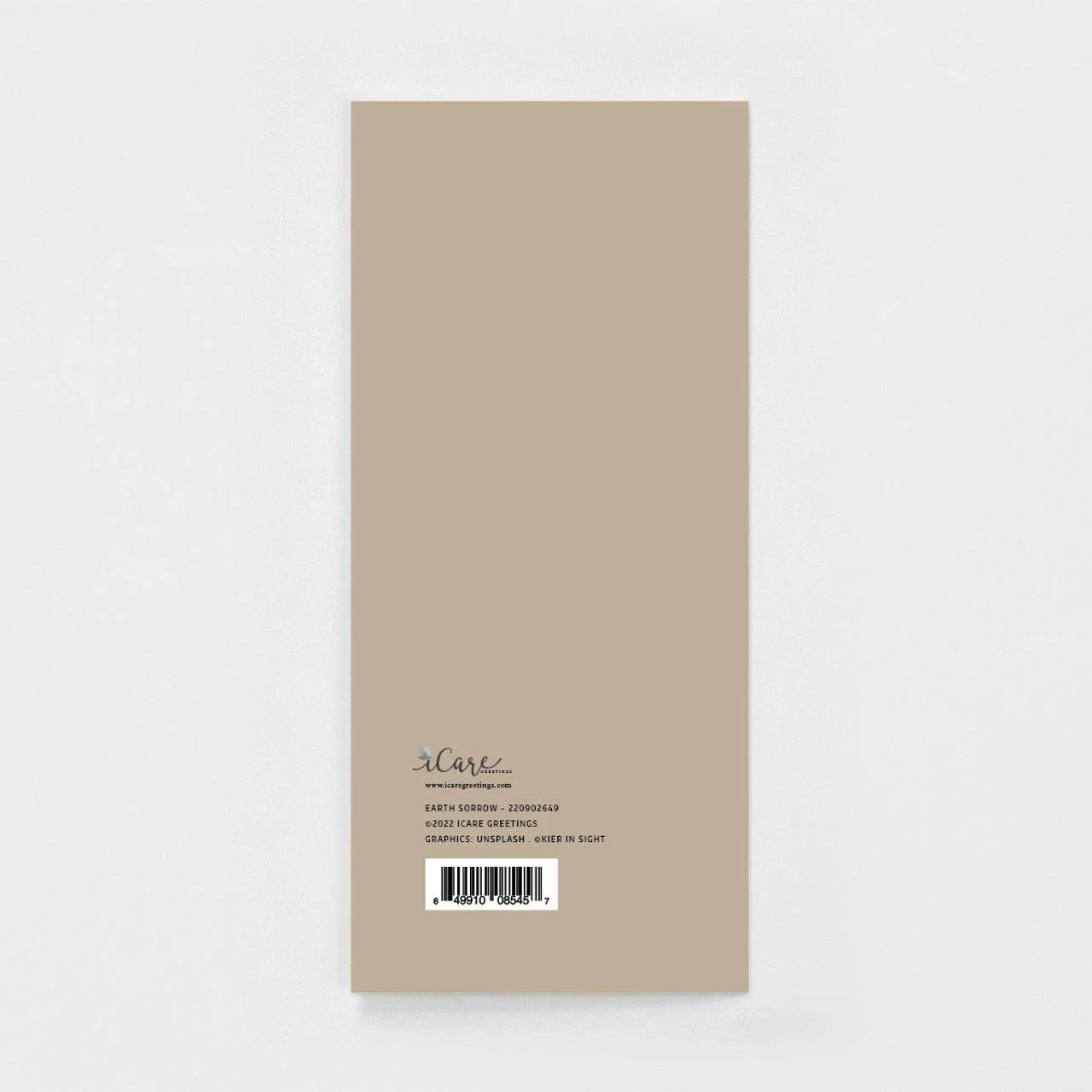 Earth Sorrow Sympathy Greeting Card - Earth Sorrow Sympathy Greeting Card - Default Title - Salt and Honey