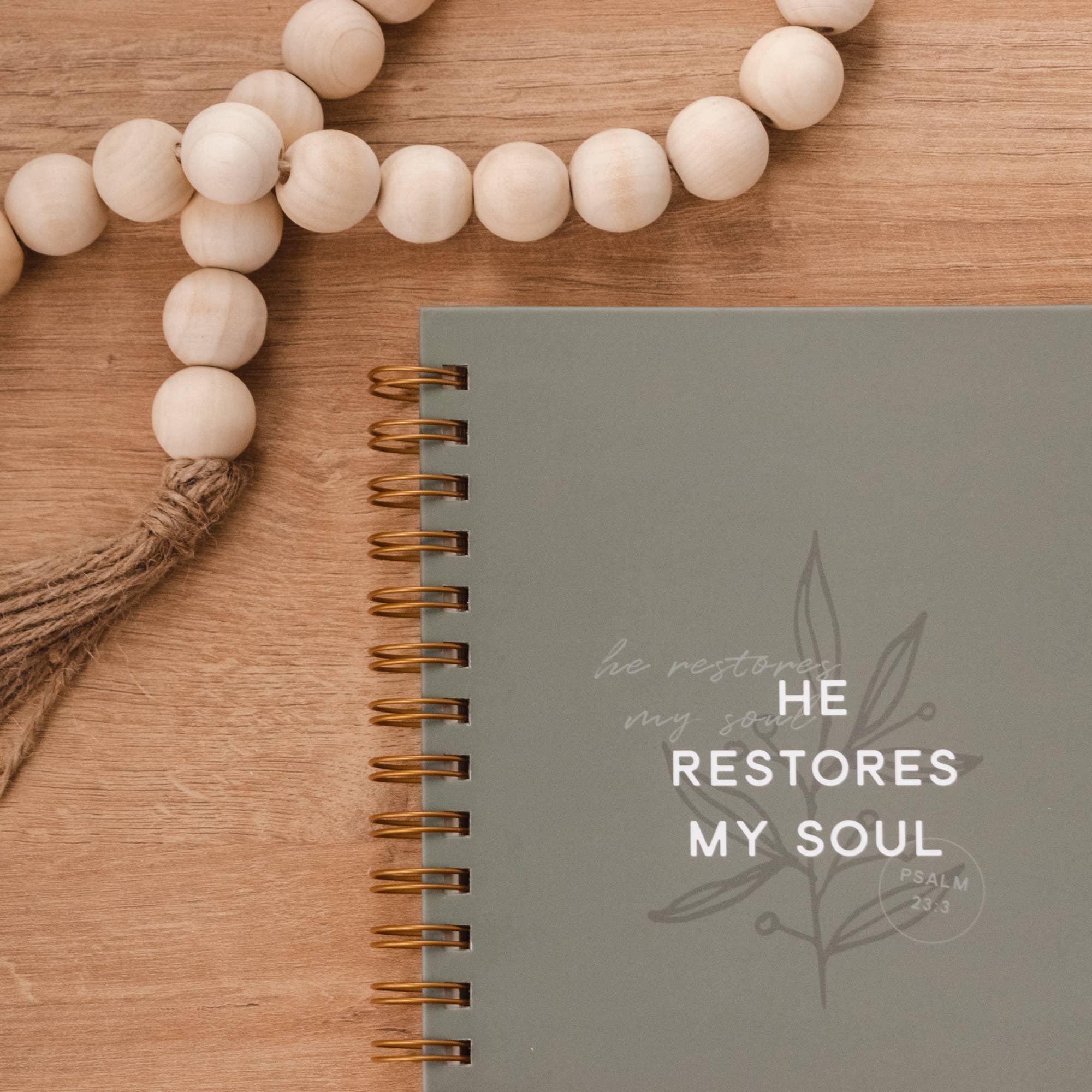 He Restores My Soul Hardcover Journal - He Restores My Soul Hardcover Journal - Default Title - Salt and Honey