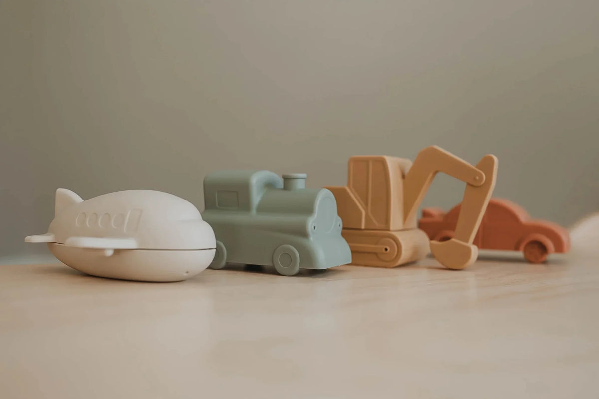 Silicone Vehicle Bath Toy Set - Silicone Vehicle Bath Toy Set - Default Title - Salt and Honey