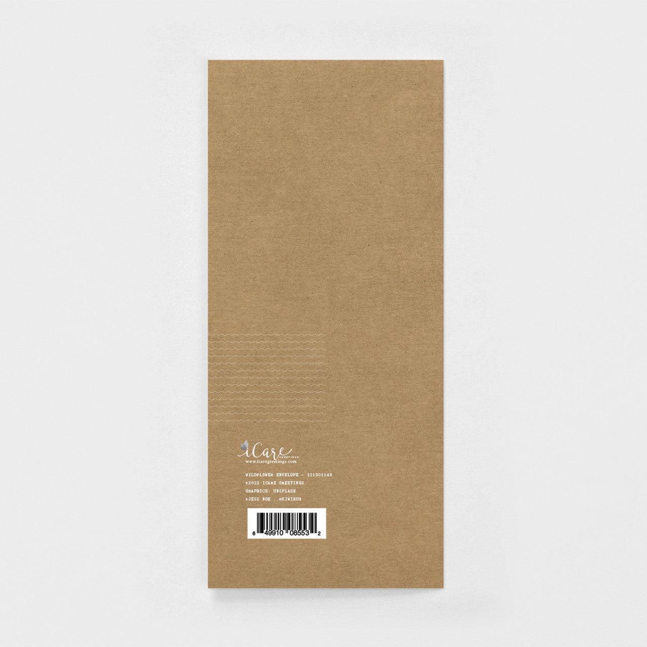 Wildflower Envelope Greeting Card - Wildflower Envelope Greeting Card - Default Title - Salt and Honey