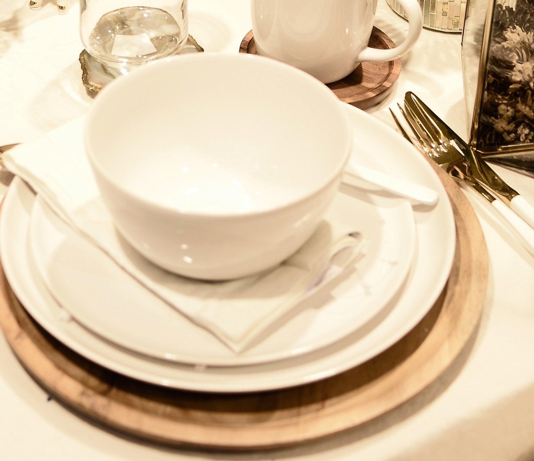 Table Top & Napkins - Salt and Honey