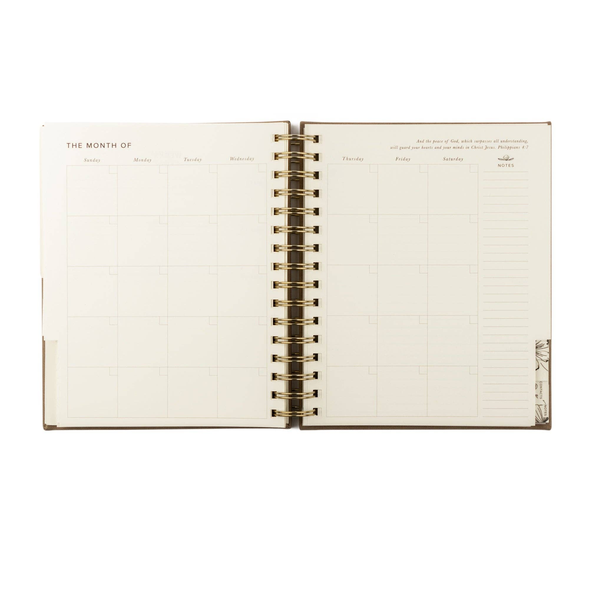 12-Month Undated Spiral Planner