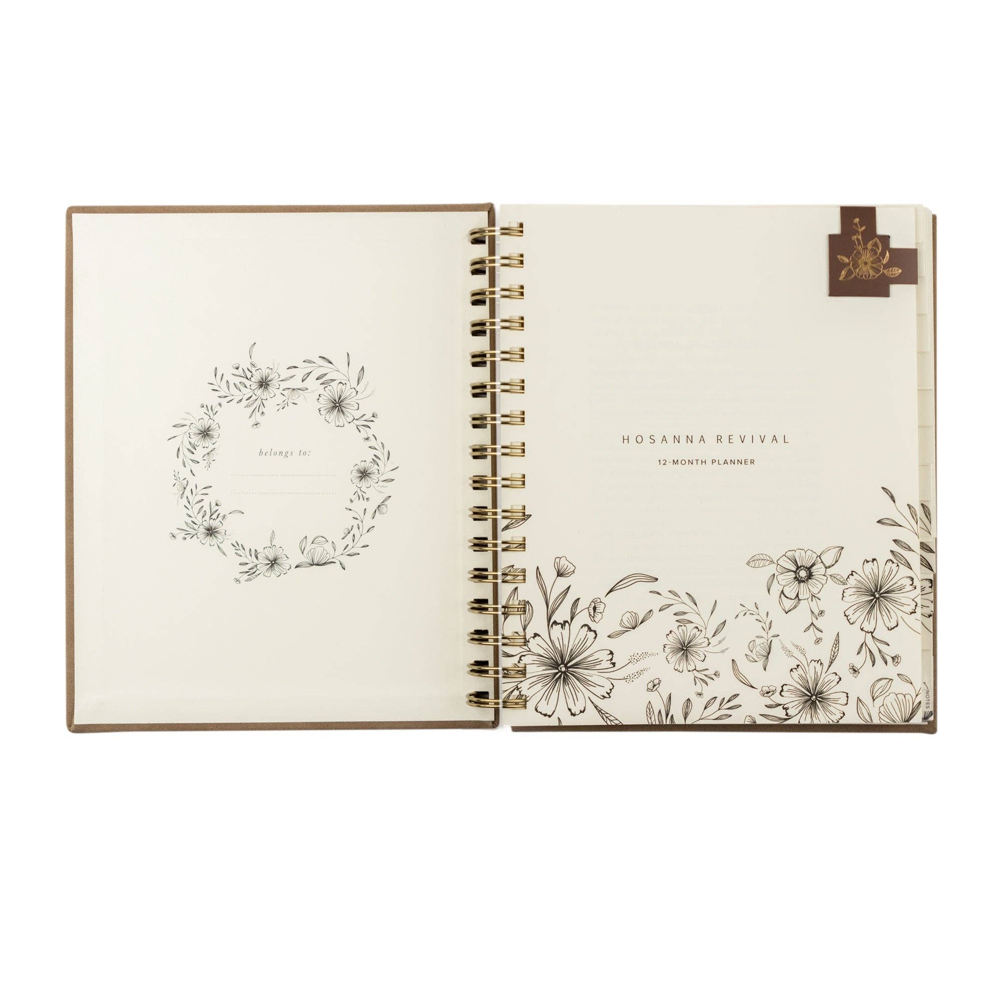 12-Month Undated Spiral Planner