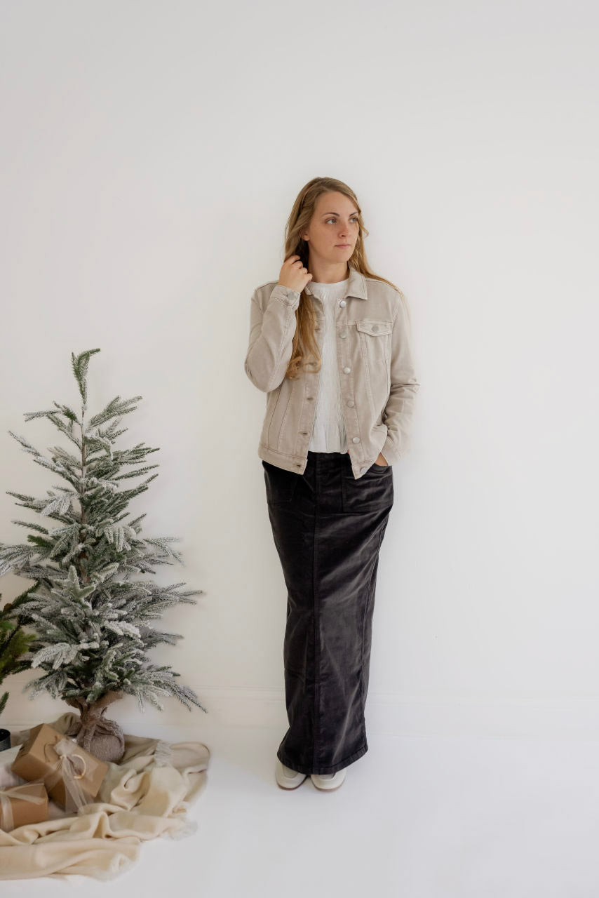 Monroe Jacket in Stone - Monroe Jacket in Stone - S - Salt and Honey