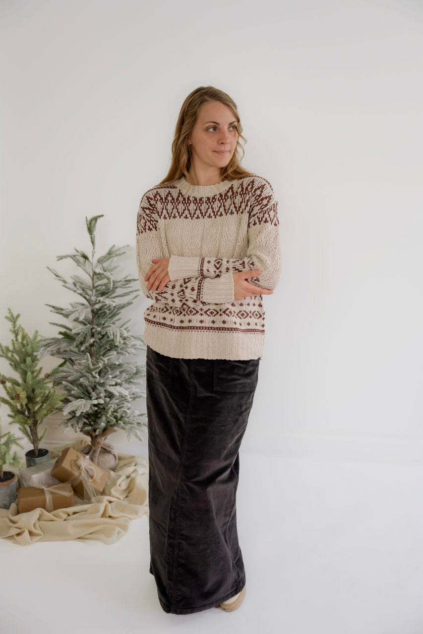 Marlowe Knit Sweater in Gingerbread - Marlowe Knit Sweater in Gingerbread - S - Salt and Honey
