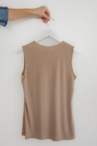 Essential Layering Tank in Tan - Womens - Tops - Layering Tanks