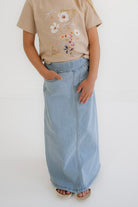 Willa Girls Denim Skirt in Light Wash - Girls - Bottoms - Skirts