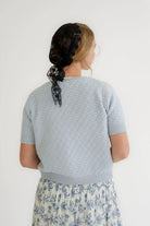 Gracie Textured Cardigan in Sky Blue - Womens - Outerwear - Cardigans