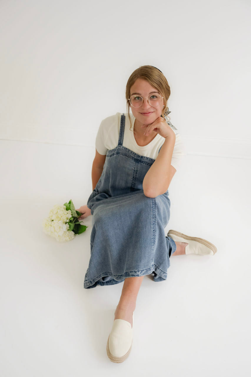 Peyton Denim Maxi Jumper Dress