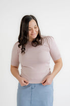 Maysen Knit Sweater Top in Blush - Womens - Tops - Sweaters