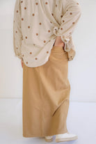 Emma Maxi Skirt in Khaki- FINAL SALE - Womens - Bottoms - Skirts