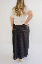 Elsie Classic Denim Skirt in Vintage Black- FINAL SALE - Womens - Bottoms - Skirts
