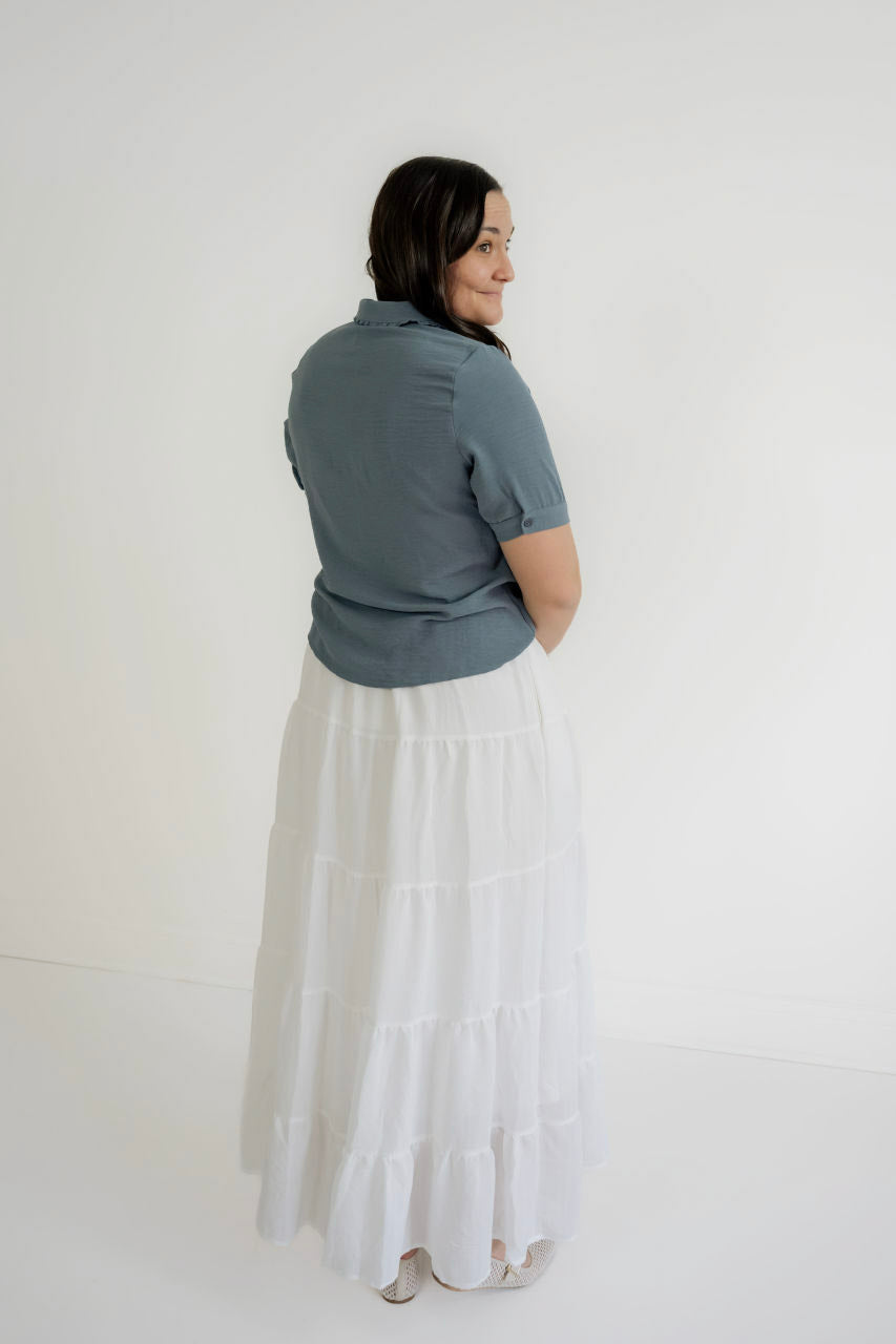 Isla Cotton Gauze Maxi Skirt in Ivory- FINAL SALE - Womens - Bottoms - Skirts