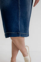 Sara 29" Skirt in Dark Wash - Womens - Bottoms - Skirts