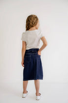 Piper Girls Knit Skirt in Navy - Girls - Bottoms - Skirts