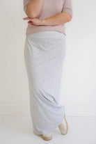 Clarise Knit Maxi Skirt in Heather Gray - Womens - Bottoms - Skirts