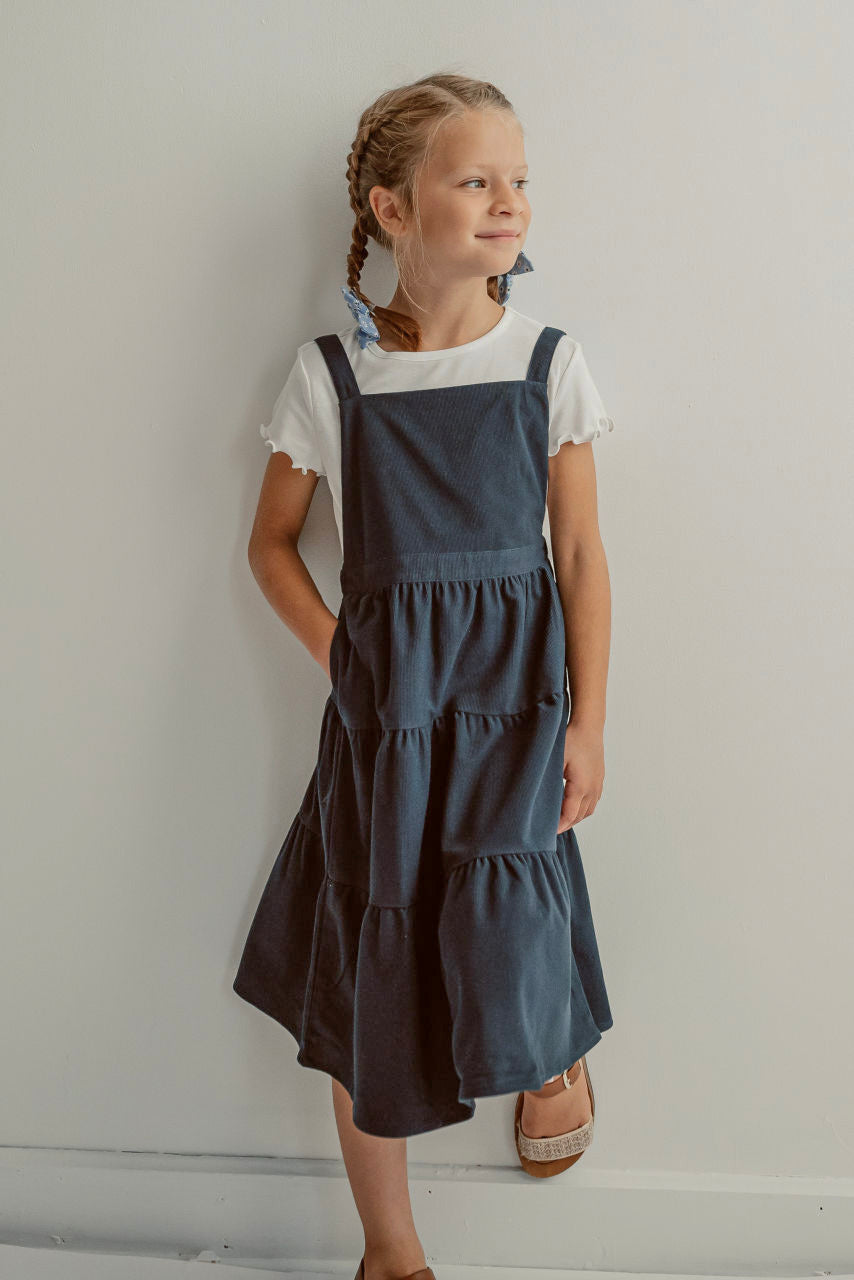 Melody Jumper Dress in Navy