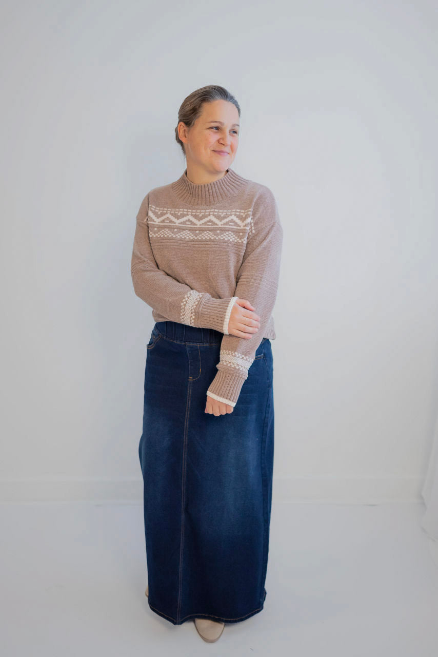 Ember Nordic Sweater in Mocha