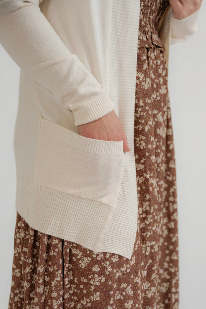Della Knit Cardigan in Cream - Della Knit Cardigan in Cream - S - Salt and Honey