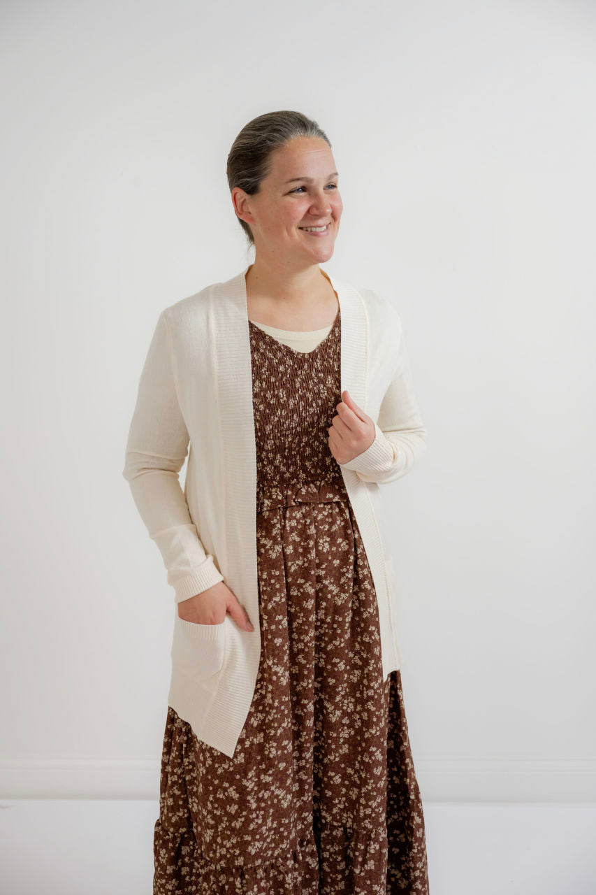 Della Knit Cardigan in Cream - Della Knit Cardigan in Cream - S - Salt and Honey