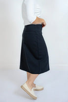 Quinn Knit Midi Skirt in Black - Quinn Knit Midi Skirt in Black - XS - Salt and Honey