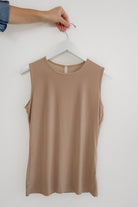Essential Layering Tank in Tan - Womens - Tops - Layering Tanks