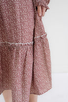 Chloe Floral Midi Dress in Rose- FINAL SALE - Womens - Dresses