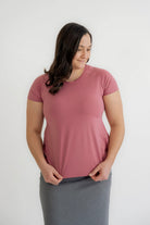 Laine Athletic Top in Antique Pink - Womens - Tops - Shirts