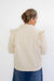 Tiffany Ruffled Denim Jacket in Cream - Tiffany Ruffled Denim Jacket in Cream - S - Salt and Honey