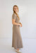 Ainsley Striped Maxi Dress in Chocolate Mocha - Ainsley Striped Maxi Dress in Chocolate Mocha - S - Salt and Honey