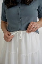 Isla Cotton Gauze Maxi Skirt in Ivory- FINAL SALE - Womens - Bottoms - Skirts