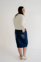 Sara 29" Skirt in Dark Wash - Womens - Bottoms - Skirts