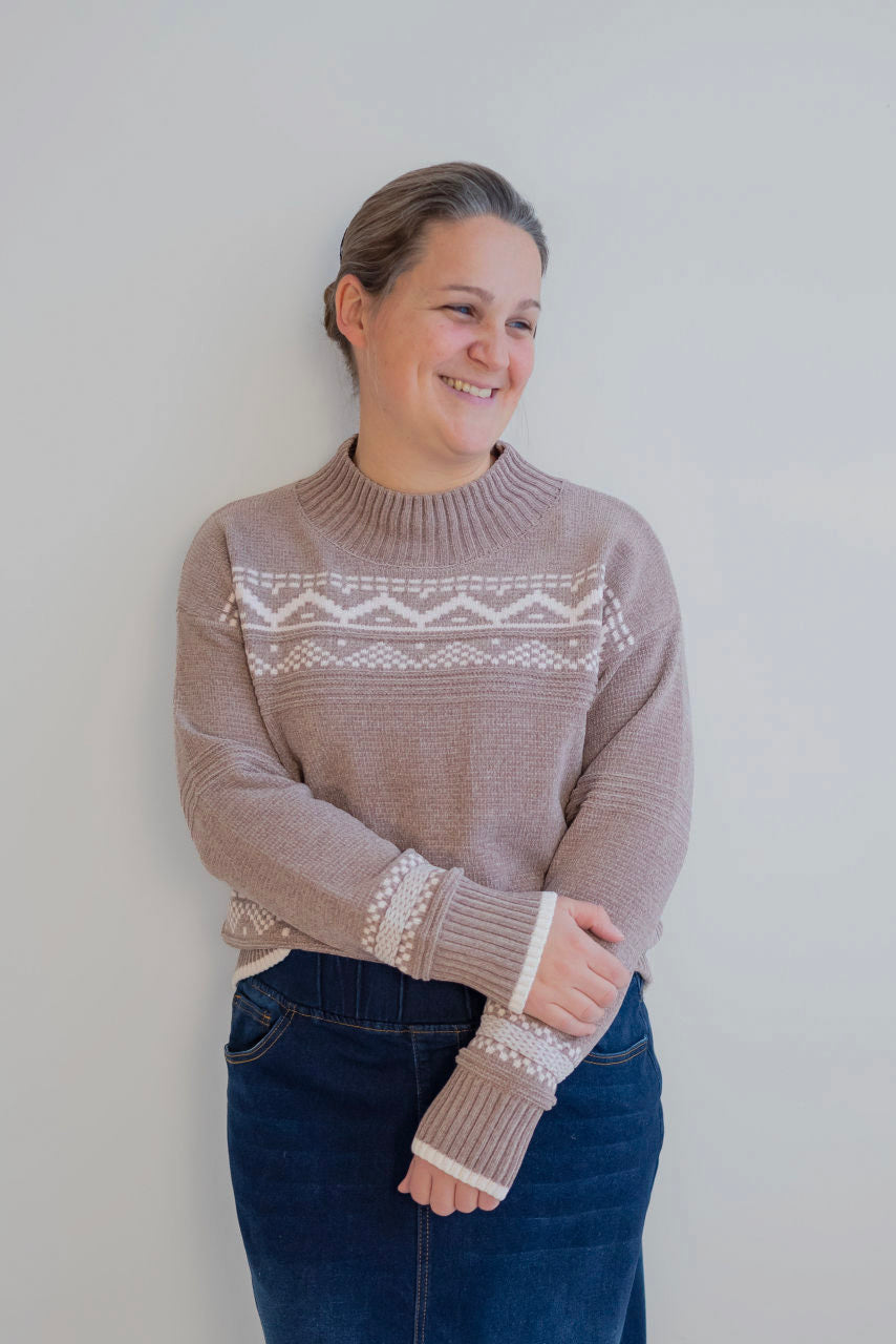 Ember Nordic Sweater in Mocha