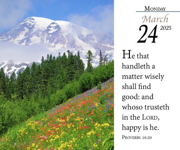 2025 Verse for the Day Bible Calendar with KJV Scripture