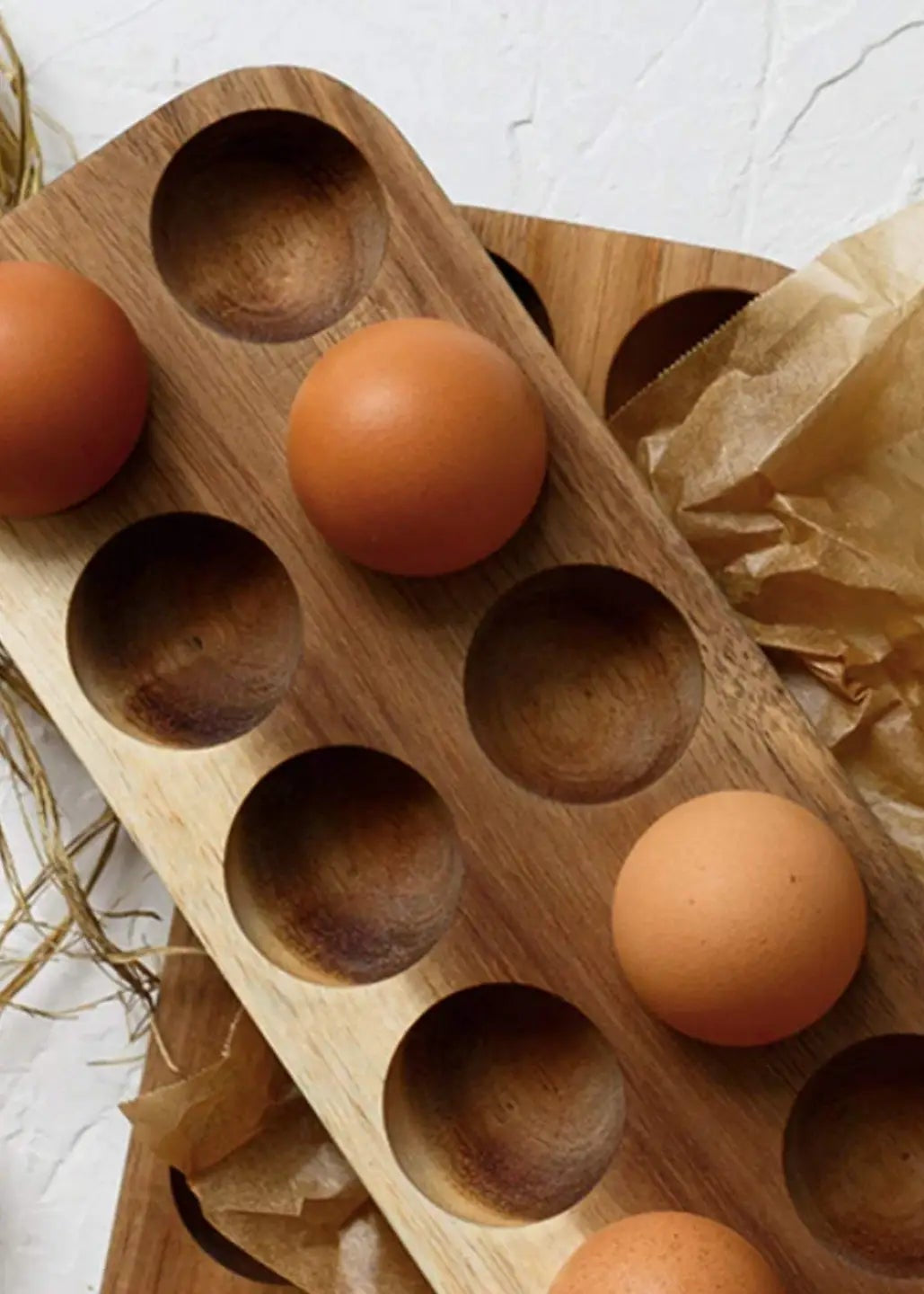 Wooden Egg Storage Tray - Wooden Egg Storage Tray - Default Title - Salt and Honey