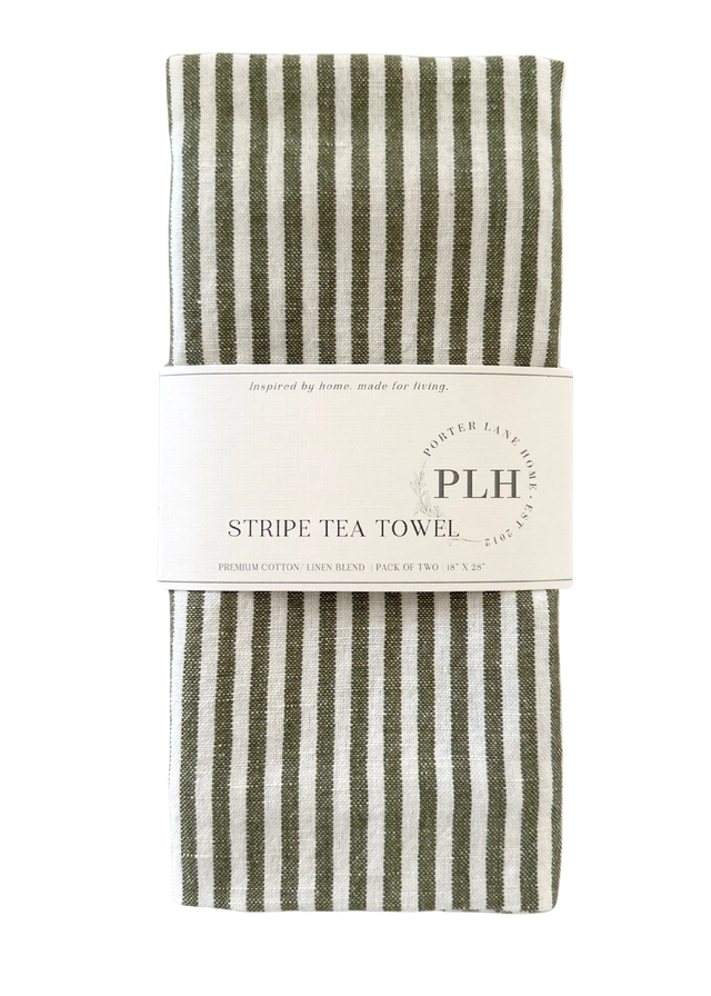 Striped Tea Towel Set - Home - Kitchen