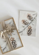 Winter Pinecone Art Print- FINAL SALE - Home - Decor - Signs