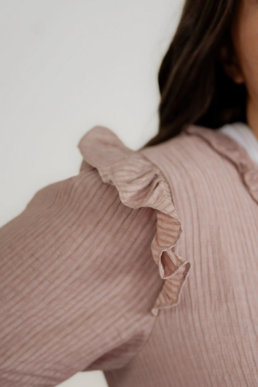 Shaye Textured Midi Dress in Mauve