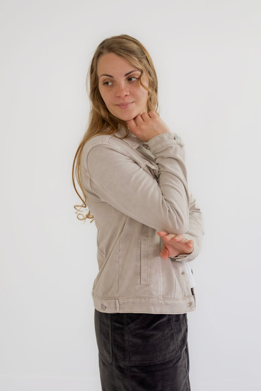 Monroe Jacket in Stone - Monroe Jacket in Stone - S - Salt and Honey